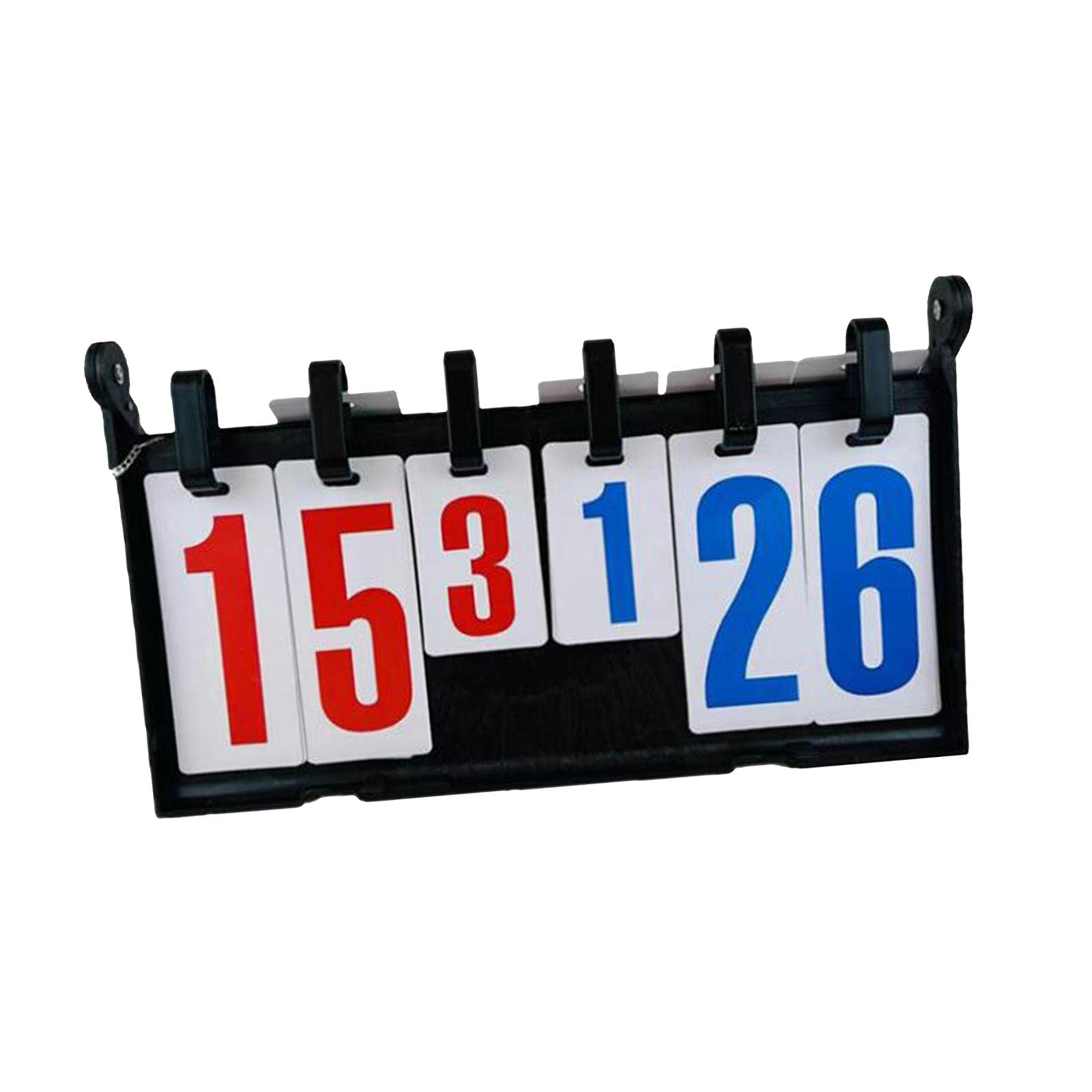 predolo Scoreboard Zählbrett Punktanzeiger Flip Score Board Sport Ergebnisanzeige 6-stellig aus Wasserfestem PP für Indoor Outdoor Spiele 39cmx23cm