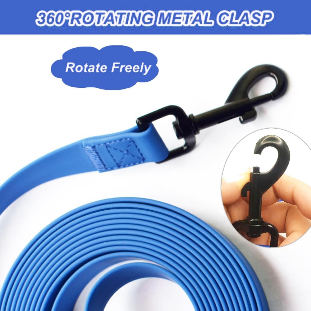 防水犬用トレーニングリーシュ、ロングラインヘビーデューティーアウトドアリコールリード10フィート16フィート20フィート30フィート