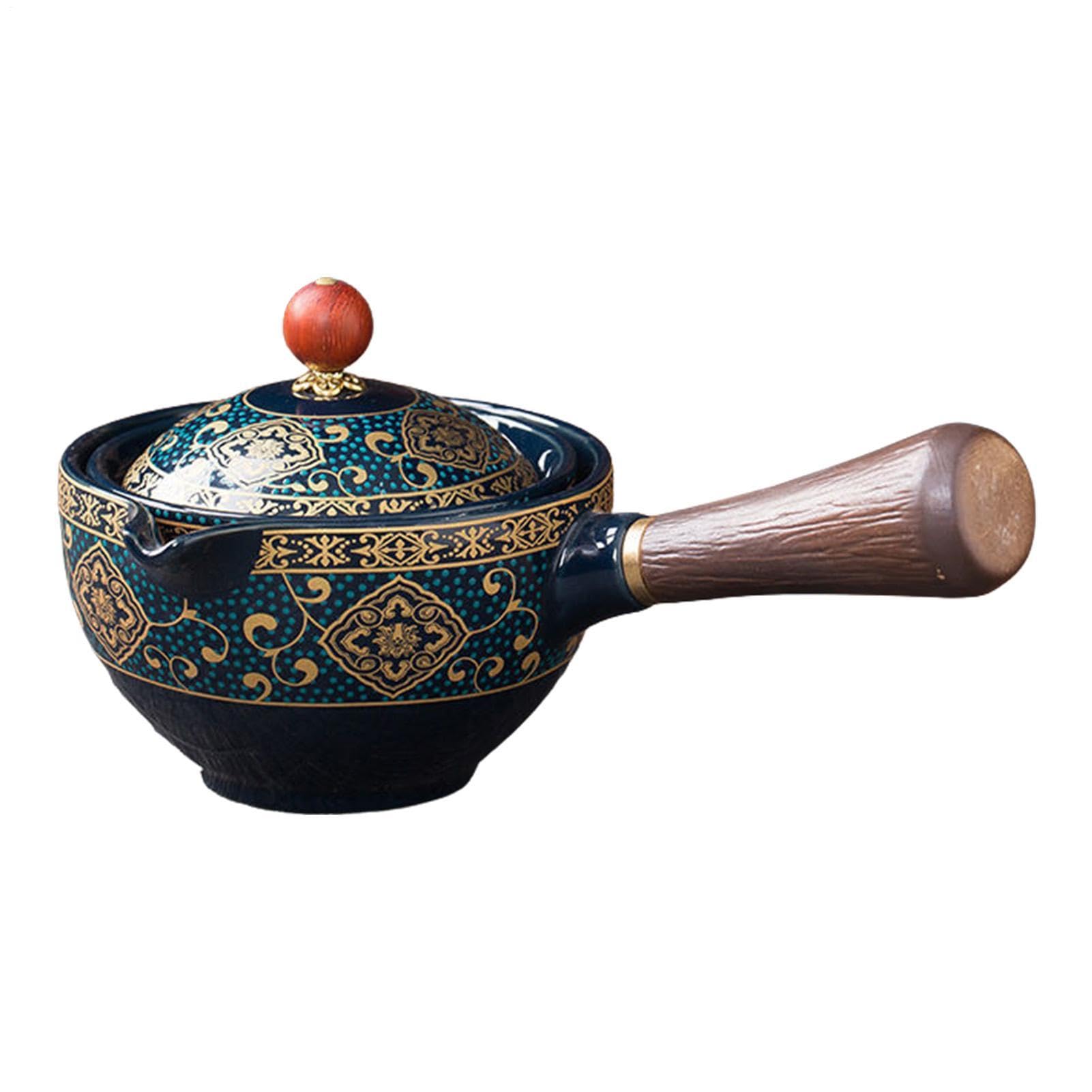 Théière à long manche rotative de 160 ml au style vintage