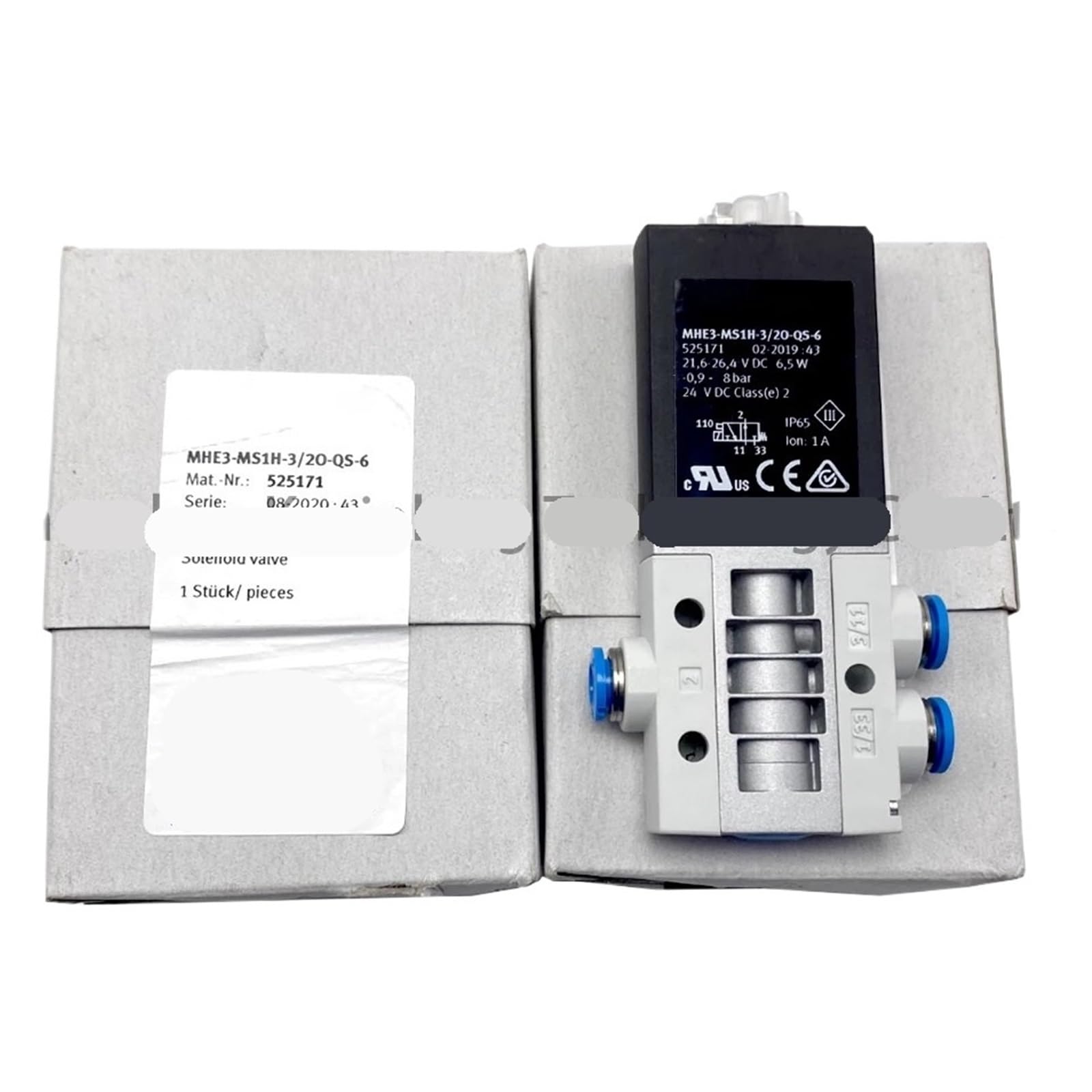 Électrovanne 525171 à commande directe MHE3-MS1H-3/2O-QS-6 haute fréquence