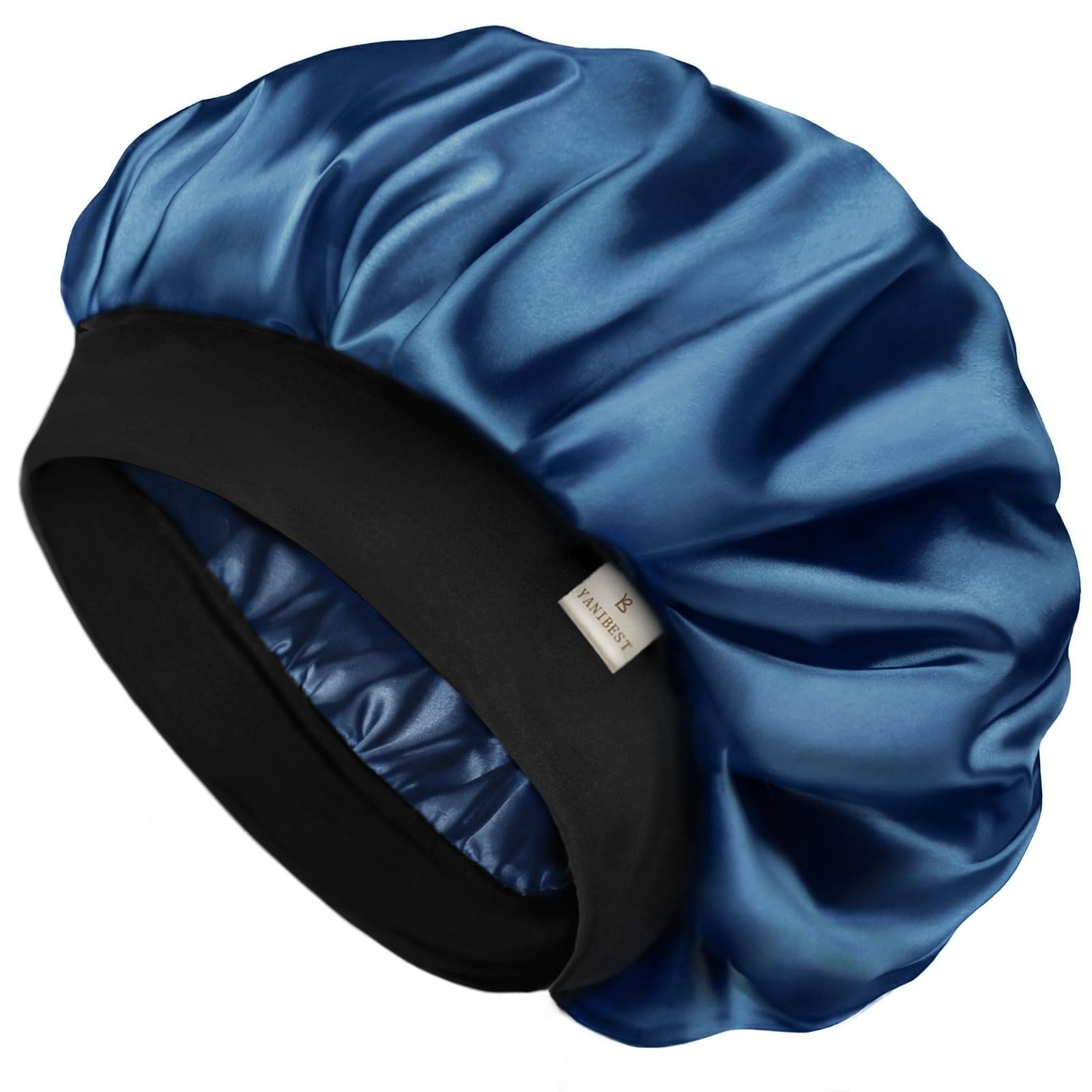 YANIBEST Soft Satin Bonnet for Men Women, Sleep Cap to Maintain Moisture
