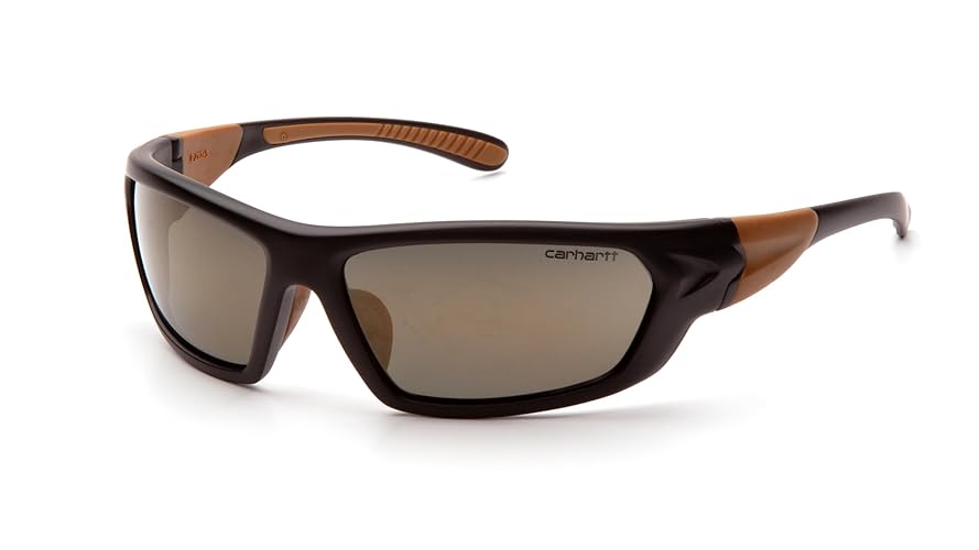 Carhartt Gear CHB291 Carbondale Antique Mirror Polarized Lens - One Size Fits All - Black