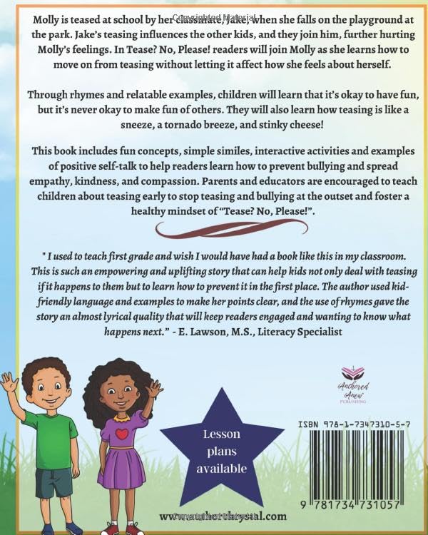 Tease? No, Please!: A book that teaches kids to just say NO to teasing and bullying. - Image 2