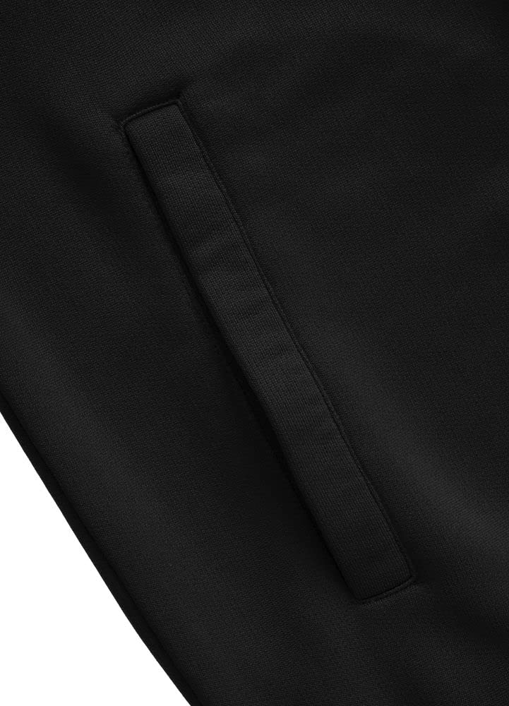 PITBULL - Sudadera Hombre con Cremallera Oldschool Small Logo, Chaqueta Sudadera Hombre Clásica con Cuello Alto, Mangas de Canalé, Ajuste Slim, Look Deportivo