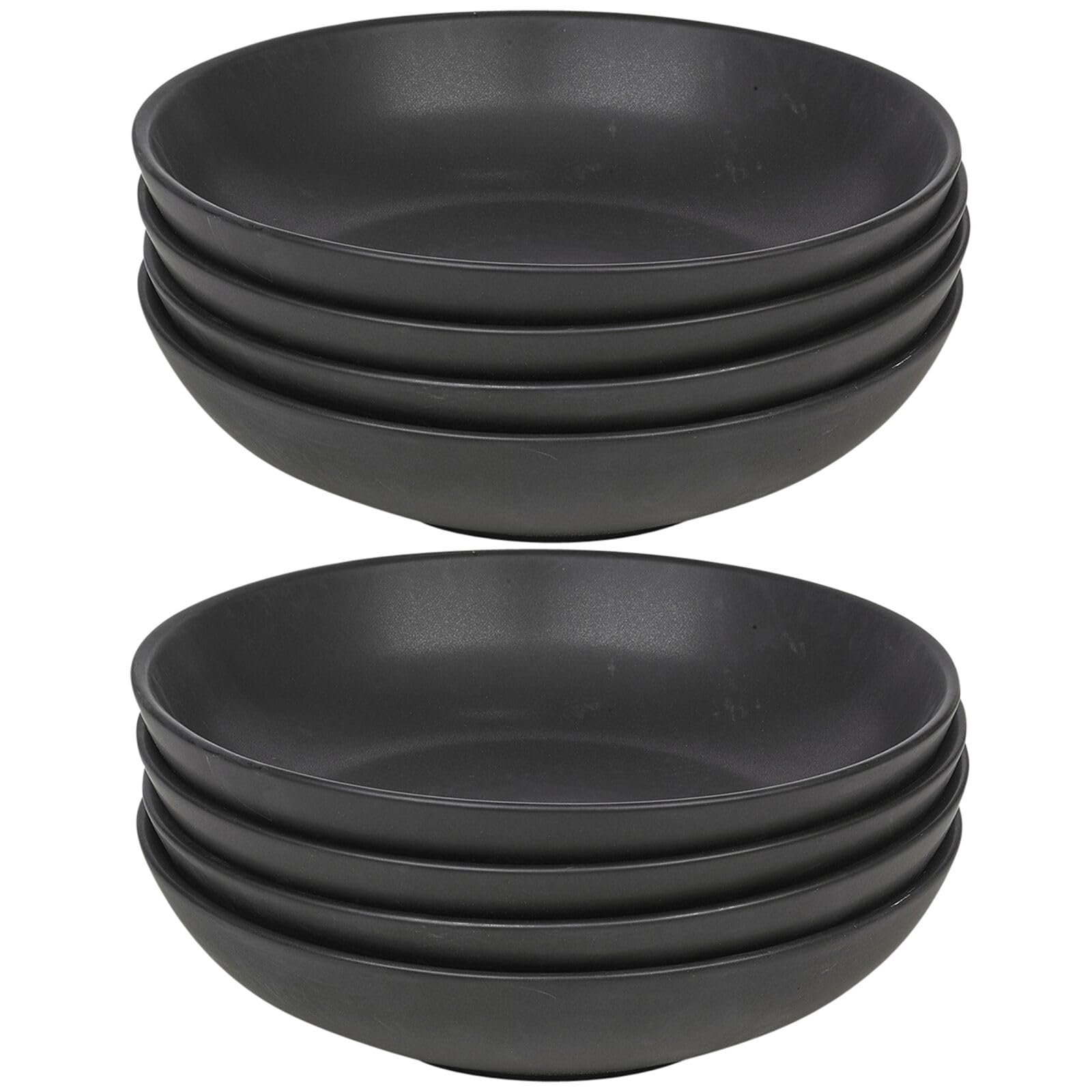 Queensway Home & Dining Stone Ceramic Dinnerware of 4/8/12 Pcs Crockery Bowls for Dining Set - Dishwasher Safe, Dessert, Pasta Bowls - 4 Solid Colour Elegant Tableware Set