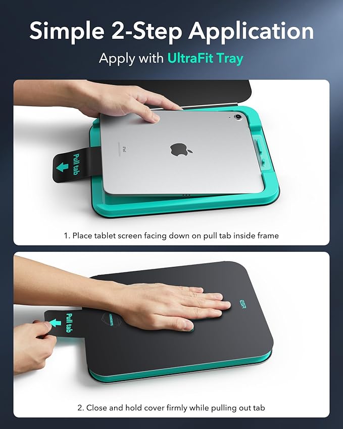 ESR 2 Pack Protector de Pantalla Armorite para iPad A16 11th/10th Gen miniatura 4