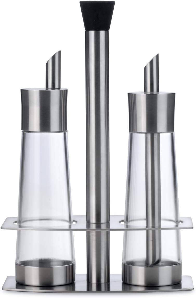 BergHOFF Orion Stainless Steel Sugar and Creamer Set with Stand, Silver, 23 x 9 x 15.5 cm