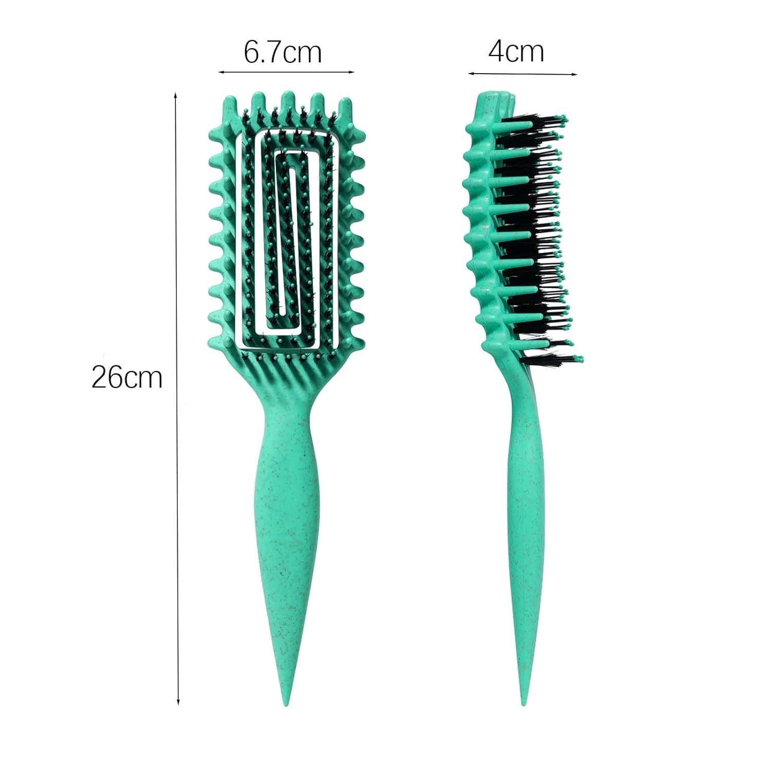 Curly Hair Brush Candybrush Curl Defining Brush for Detangling Shaping and Defining Curls for Women Men, Wet & Dry Hair (Green) - Image 4
