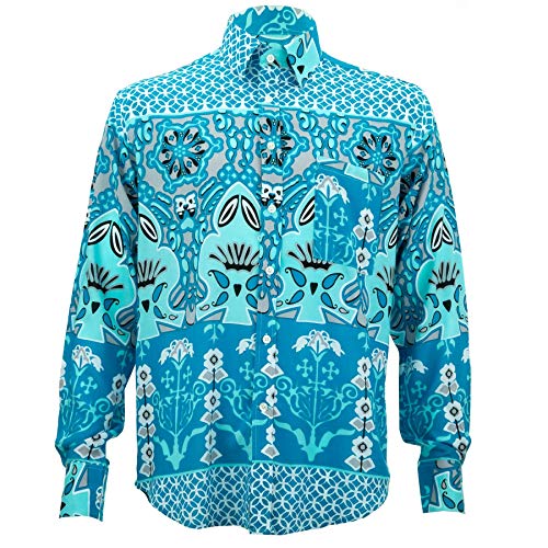 Chemise Loud Originals géométrique damas taille S pour silhouette élancée