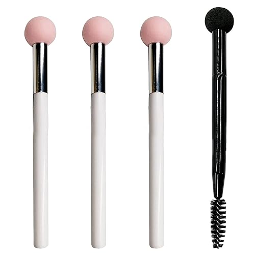 4 piezas de esponja para base brochas de maquillaje brochas de maquillaje para niñas y mujeres 3 rosa1 negro