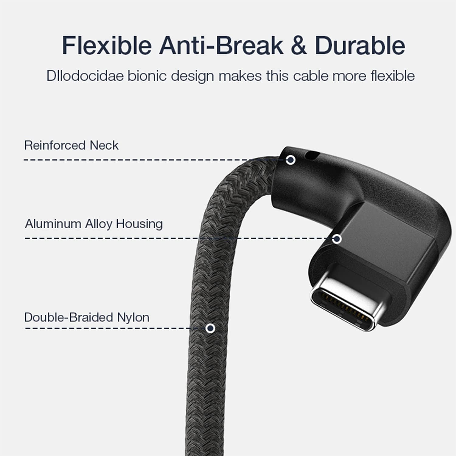 UseBean Right Angle USB C Extension Cable 0.6FT 2-Pack, 90 Degree Gen2 20Gbps USB-C 3.2 Male to Female Cord, L-Shape Type C Extender, for iPhone 16 15, MagSafe, MacBook, iPad Pro/Air, Galaxy S25/S24