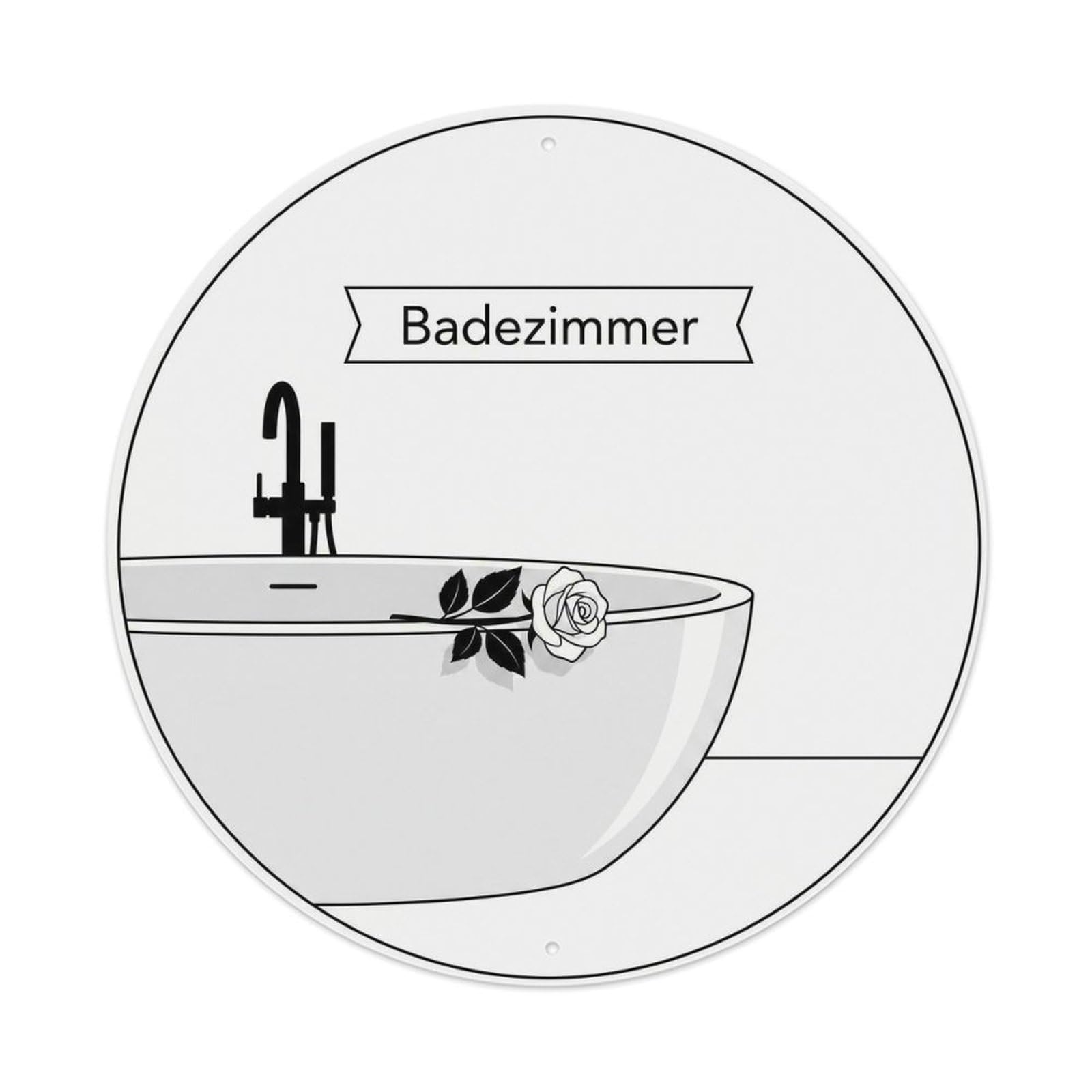 Bathroom Simple Spa Bathroom Metal Tin Sign