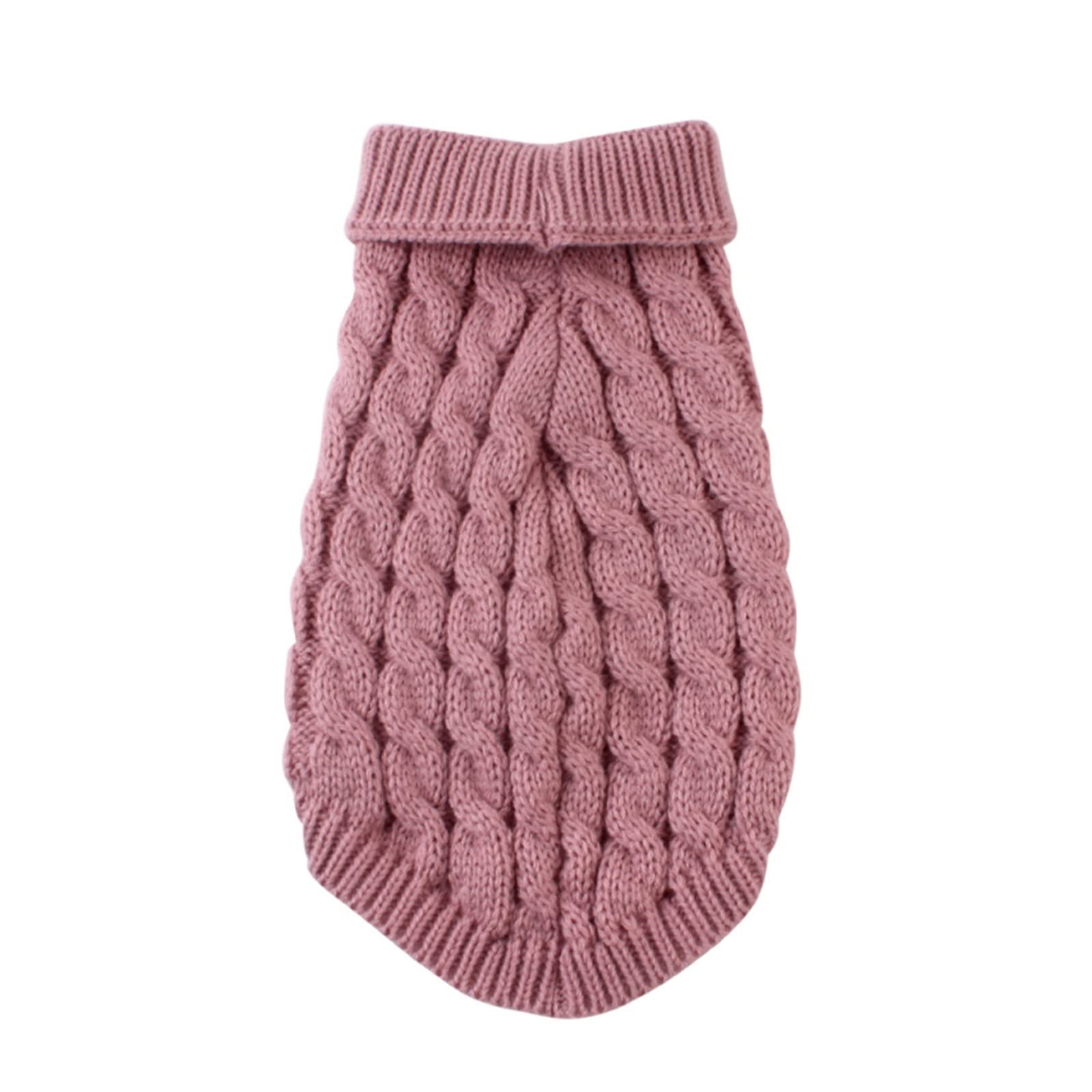 Kikbax 1 pièces Chien vêtements Chaud Pull en Tricot Chiot Tricot col roulé Pull vêtements Chien tricoté Manteau Pet Supplie (Color : 05, Size : M)