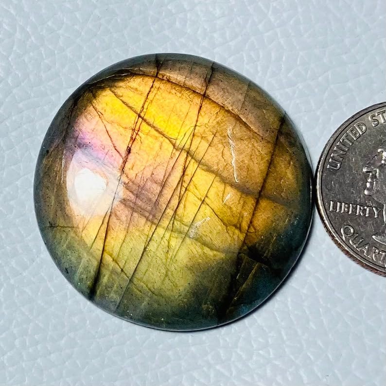 Labradorite naturelle 37mm : résolvez le manque d'éclat de vos bijoux DIY - 3