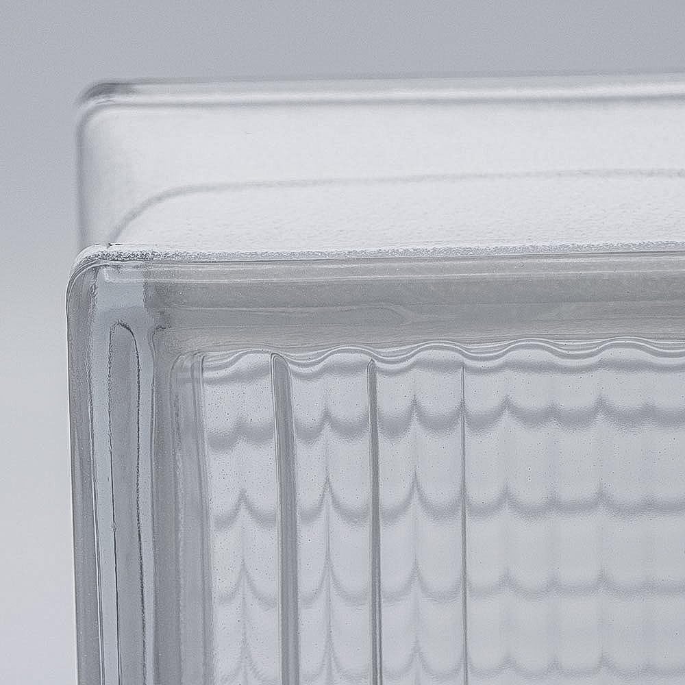 Bloque de vidrio básico Cruzado transparente brillante 14,5x14,5x8cm - 5 piezas
