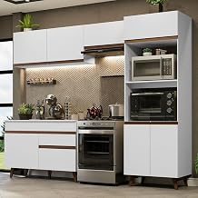 Armário de Cozinha Completa 260cm Branco Reims Madesa 09