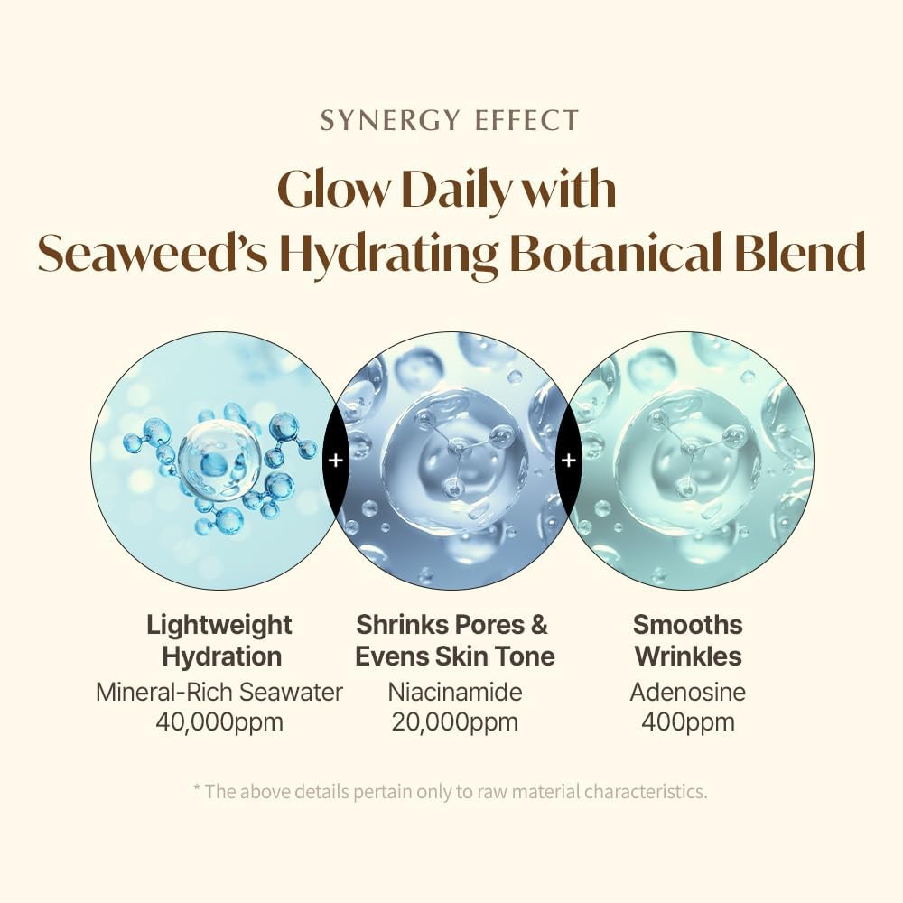 ONUL31 Fucoidan Satin Essence Toner—Korean Facial Toner with 4% Hawaiian Sea Water & Niacinamide, Alcohol Free, Hydrating, Soothing, Gentle 6.76fl.oz. - Image 4