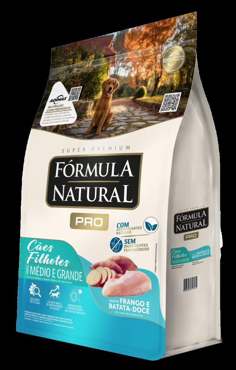 Adimax Ração Formula Natural Pro Filhote Raca Med Grd 15Kg