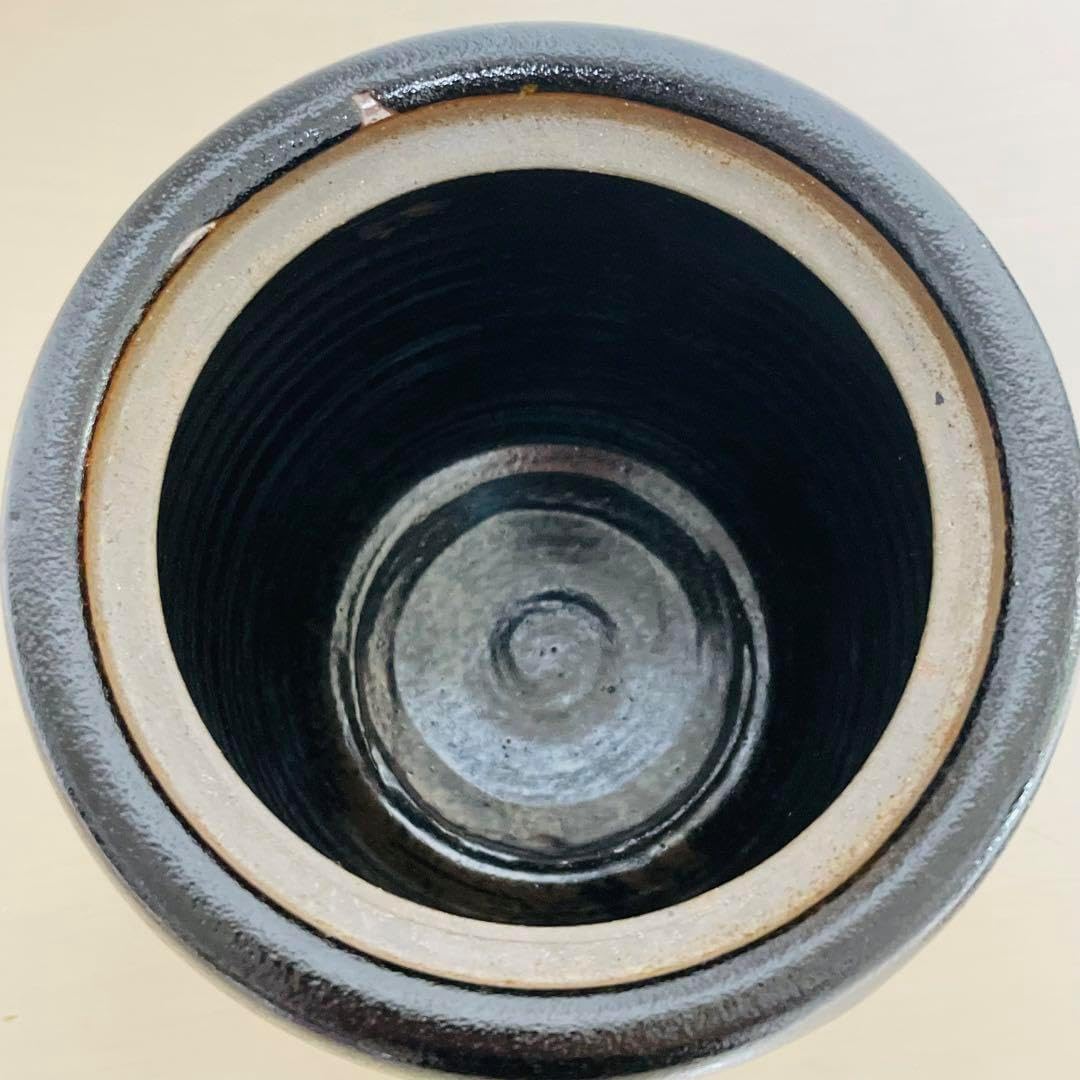 未使用 黒薩摩 龍門司焼 薩摩焼 皆具 立田光 在銘 共箱 茶道具 茶器 未使用 黒薩摩 龍門司焼 薩摩焼 皆具 立田光 在銘 共箱