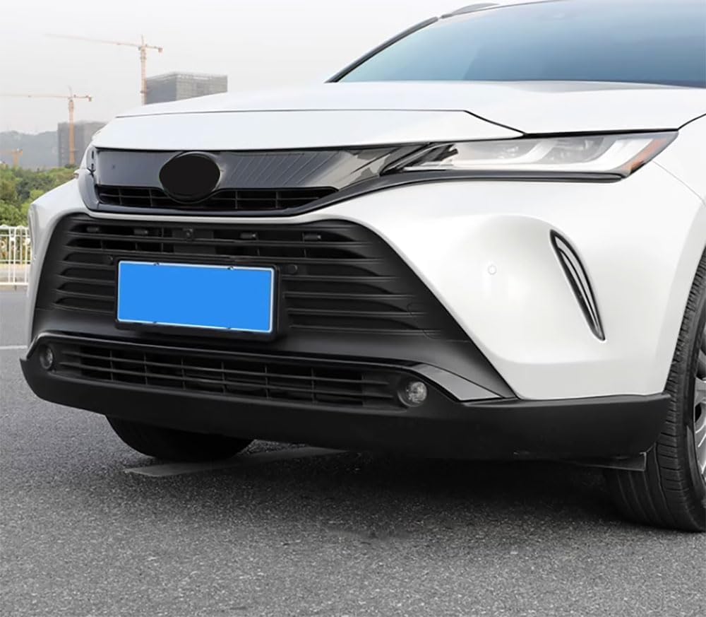 Front Grill Cover Trim Compatible With Toyota Venza 2021-2024 Front Upper Grille Strip Cover Molding Protector Exterior Car Accessories ABS 3PCS(Black)