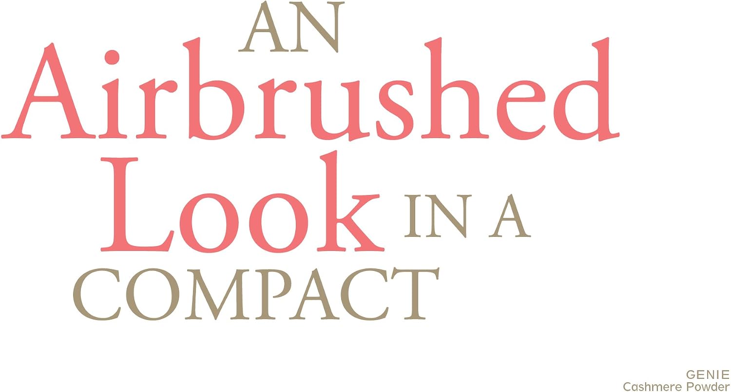 Genie Cashmere Powder 3gm Compact with Kabuki Brush