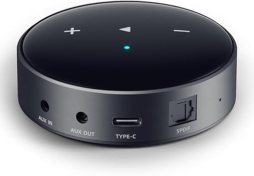 WiiM Mini AirPlay 2 - Streamer de audio inalámbrico, estéreo multihabitación, preamplificador, funciona con asistentes de voz Alexa y Siri,