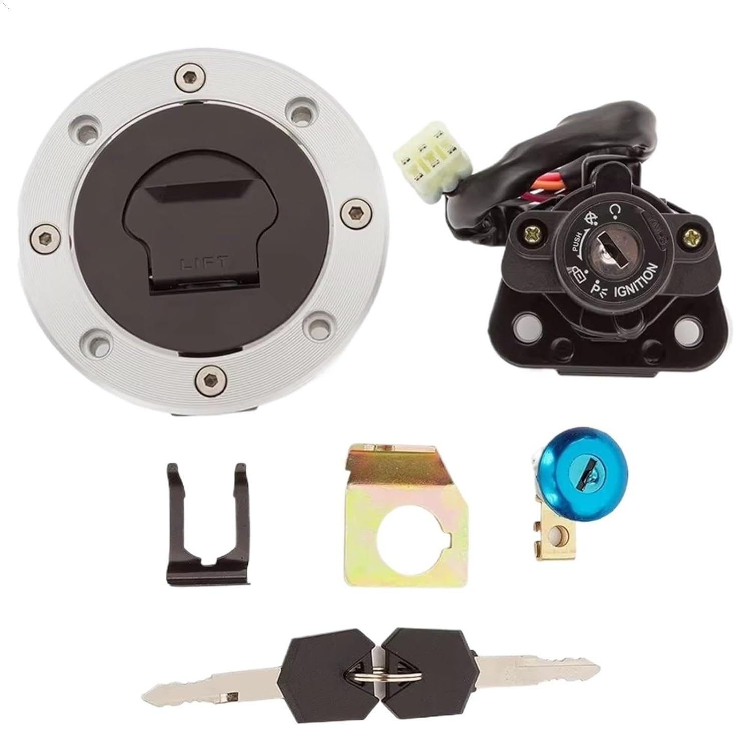 for Suzuki for for GSXR1300 1997-2007 Ignition Lock Switch Ignition Lock Barrel Starter Switch
