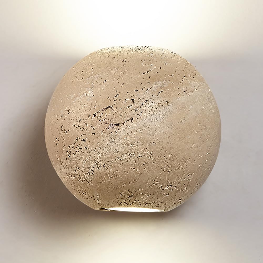 ITOSUI Mid-Century Natural Wall Sconce - LED Lamp for Bedroom, Hallway, and Living Room