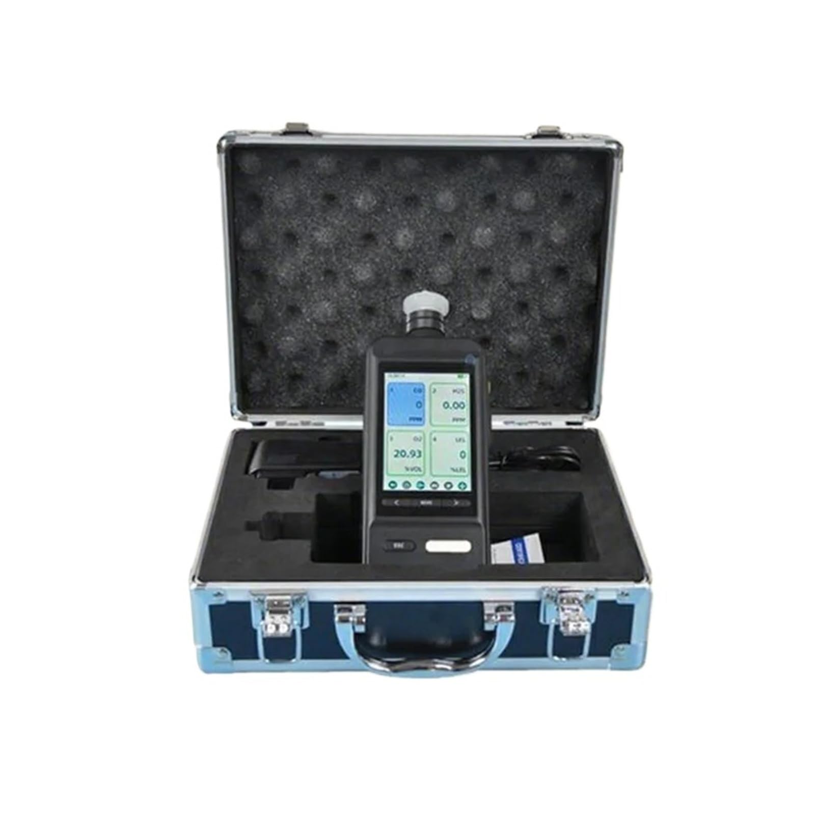 Tragbares CO-Gaswarngerät mit 10-stufiger Pumpe (0–500 ppm, 0–1000 ppm, 0–2000 ppm) Echtzeit-Datumsangaben(0-500ppm)