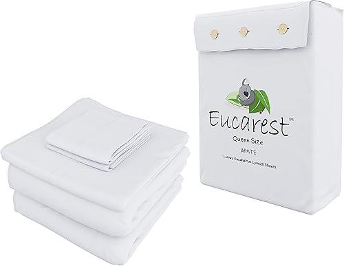 Miniatura 8 de EUCAREST Juego de fundas de almohada de lujo tamaño King, Tencel de eucalipto orgánico, hipoalergénico, regulación térmica, ultrasuave y