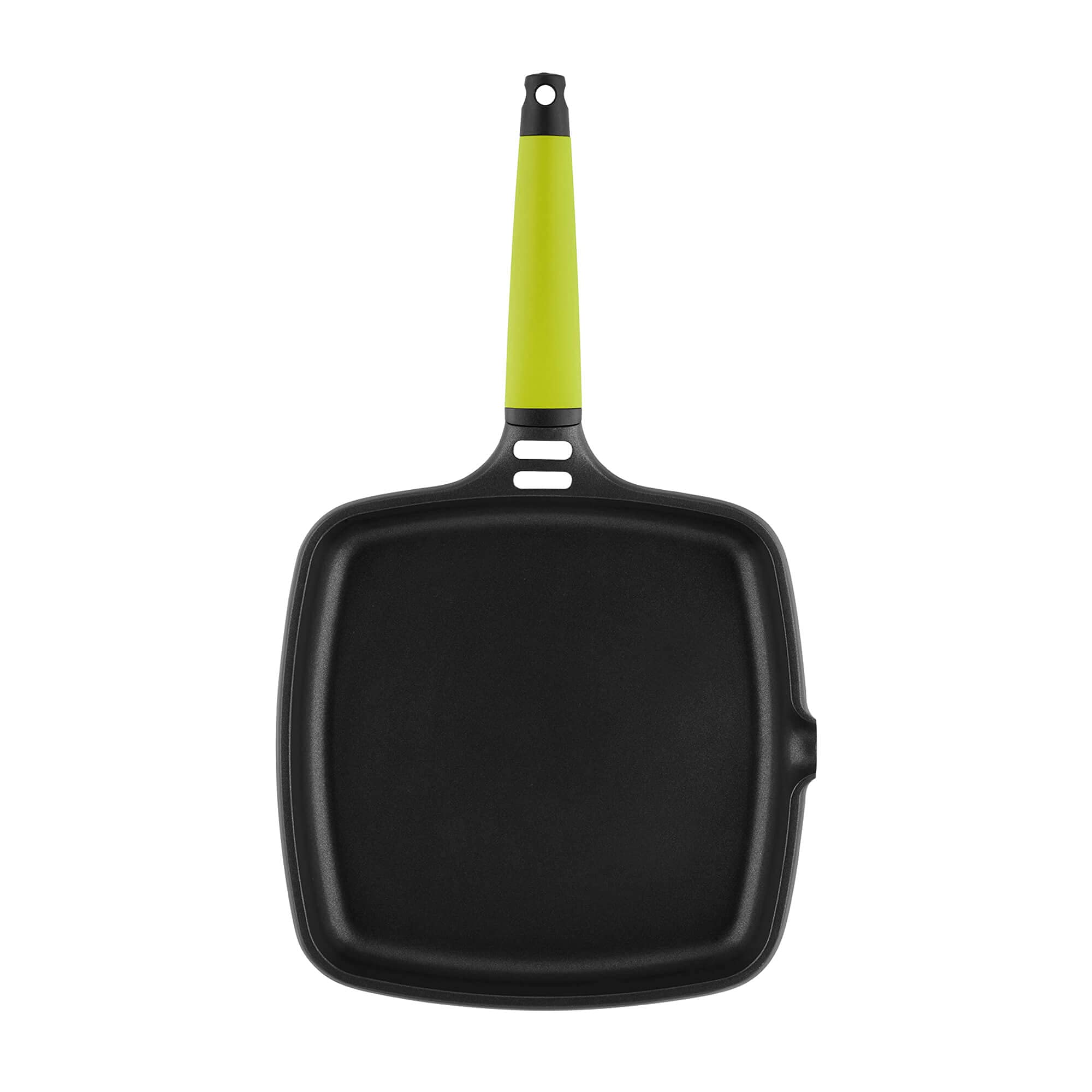 CASTEY - Grill Asador de Inducción, 22 cm, Modelo F3-IP22, Color Kiwi, Mango Desmontable, Sartén Antiadherente de Aluminio, Distribución Homogénea del Calor