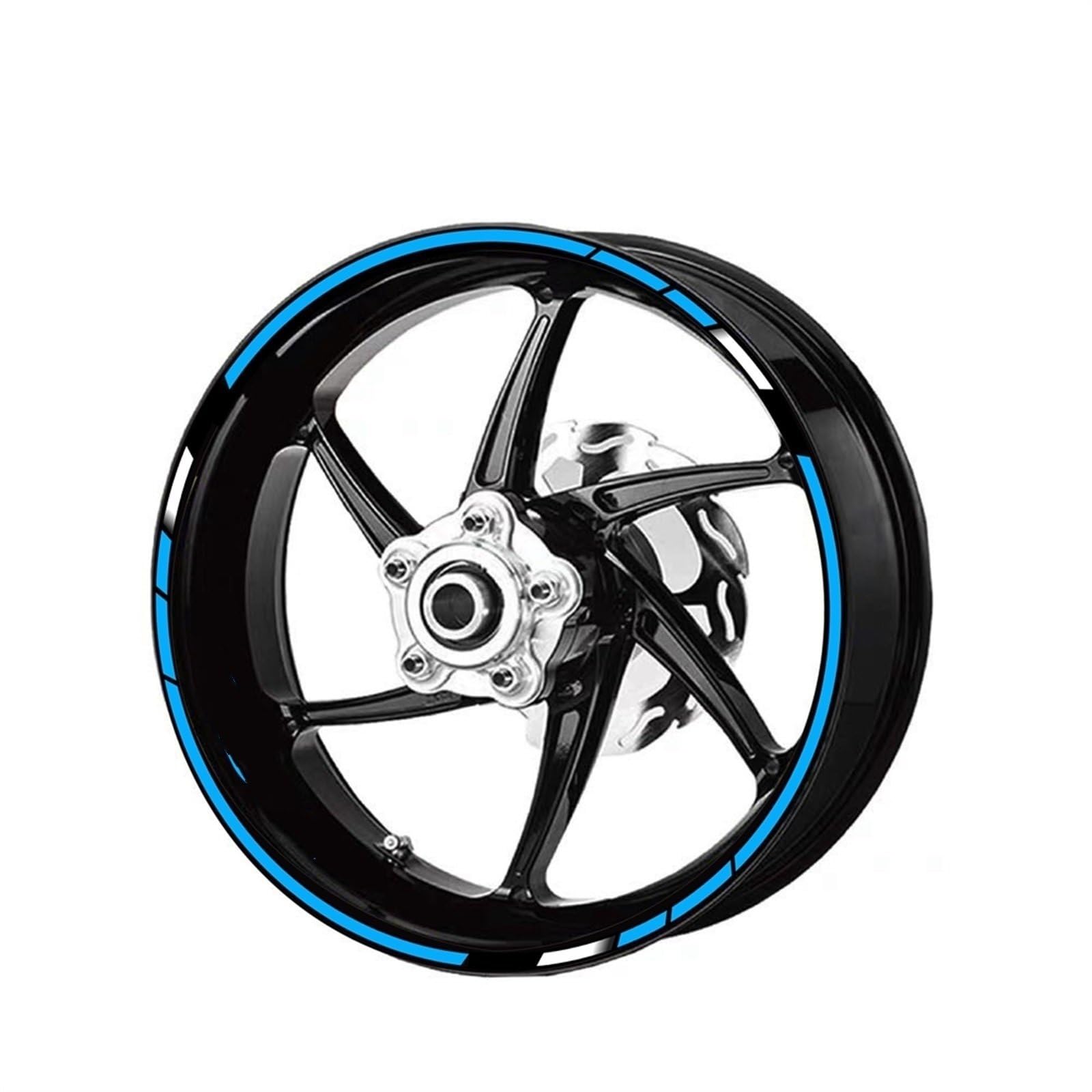 Rim Upgrade Motorcycle Wheel Stickers Reflective Rim Strips Decals 17" for HRC for CBR1000RR for CBR600RR for CBR500R(Color4)