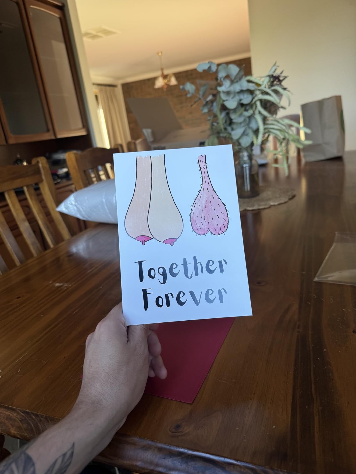 Rude Anniversary Card For Him & Her Funny Design Perfect For Boyfriend ...