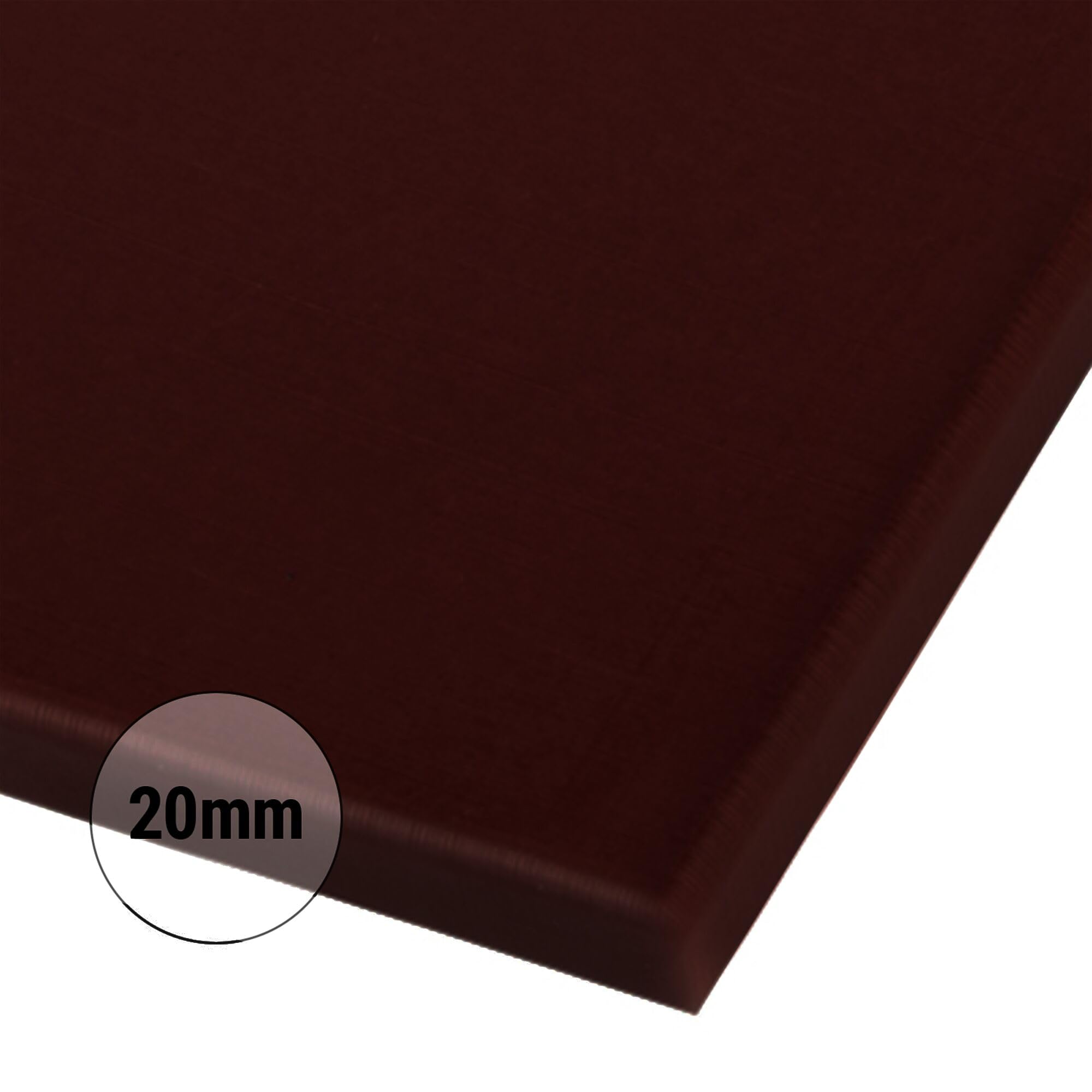 GGM Gastro Schneidebrett 60x40 cm Braun | HACCP-konform, schnittfest, bruch- und stoßfest, wasserfest, spülmaschinengeeignet, für professionellen Dauereinsatz