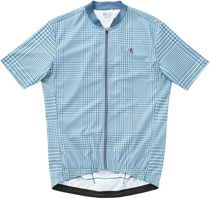 【新品】カペルミュール 半袖ジャージ XL（LL）グレンチェック　ブラック KAPELMUUR ( カペルミュール ) 半袖ジャージ グレンチェック