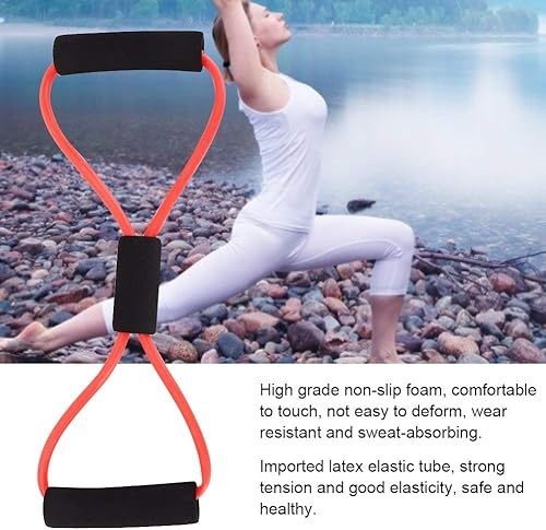 Miniatura 3 de Bandas, expansor de pecho, ejercitador muscular para hombres y mujeres, tensor de 8 formas, banda elástica, hombro brazo, cuerda elástica para