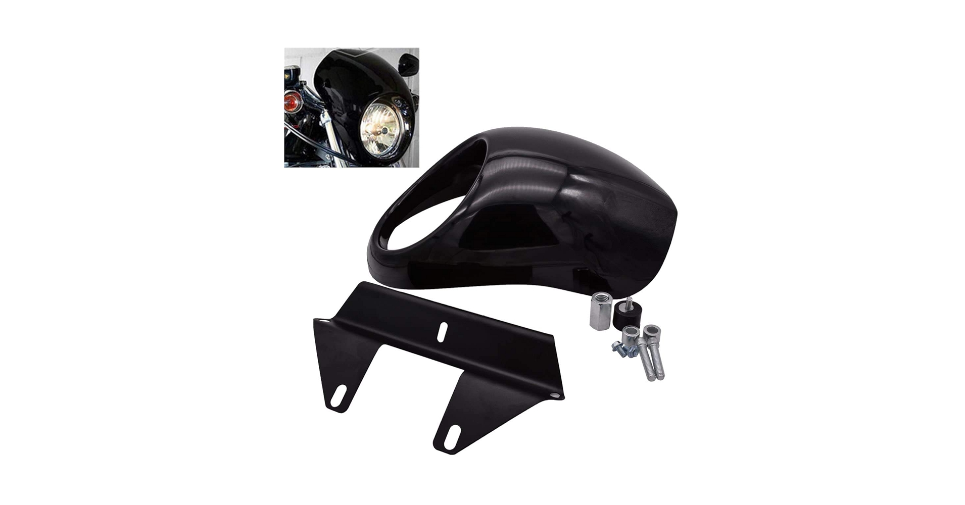 MURRAL ヘアーカフ LA Choppers Flush-Mount Fork Caps for Harley Dyna 91-05, FXR