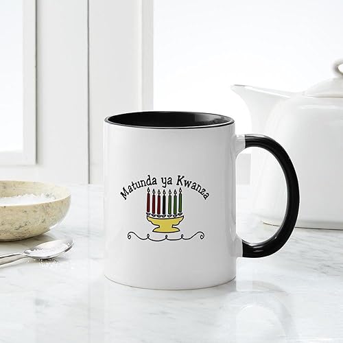 Vista 12 de CafePress Kwanzaa Principles - Taza de café de cerámica, taza de té, 11 onzas