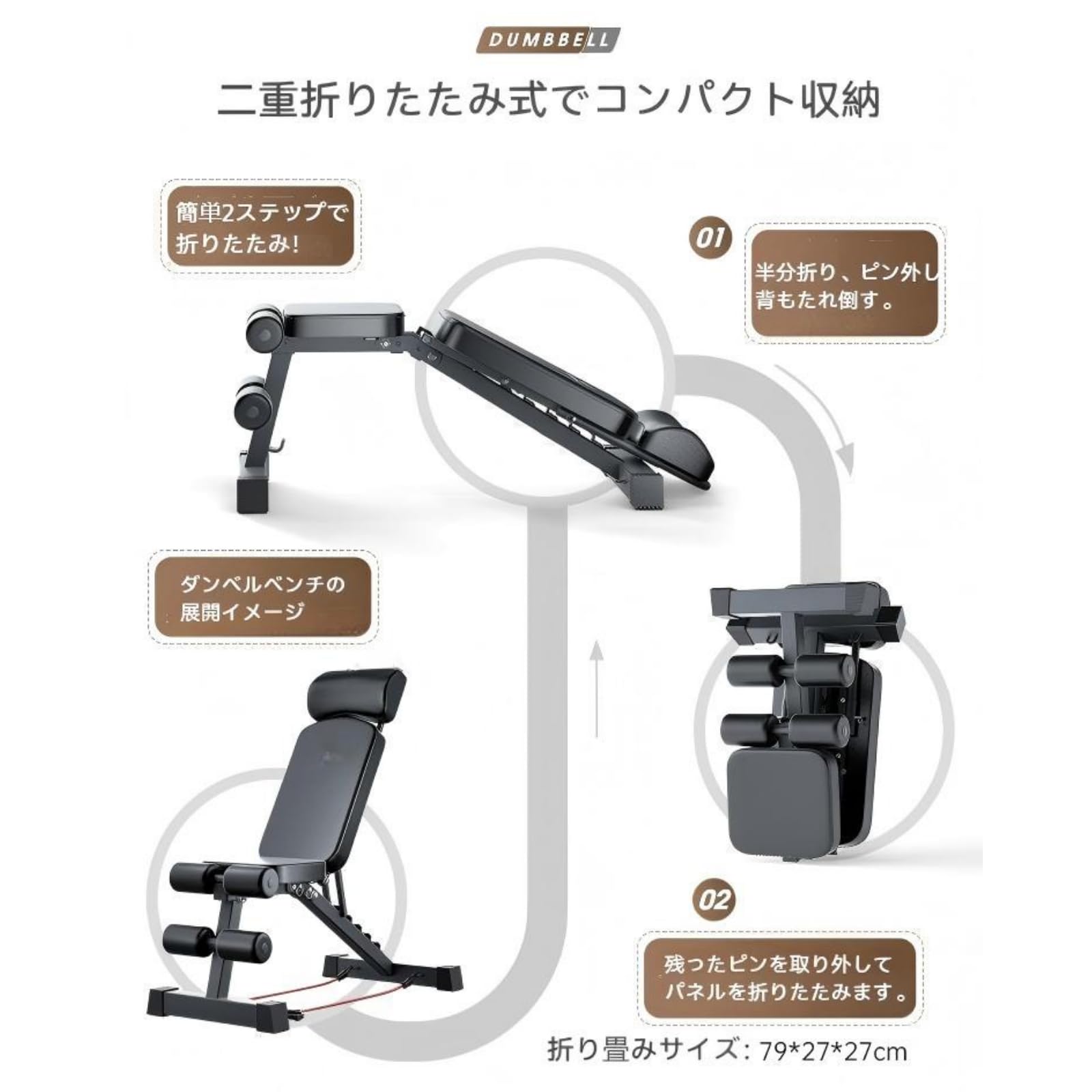 Amazon.co.jp: トレーニングベンチ 折りたたみ式 インクラインベンチ