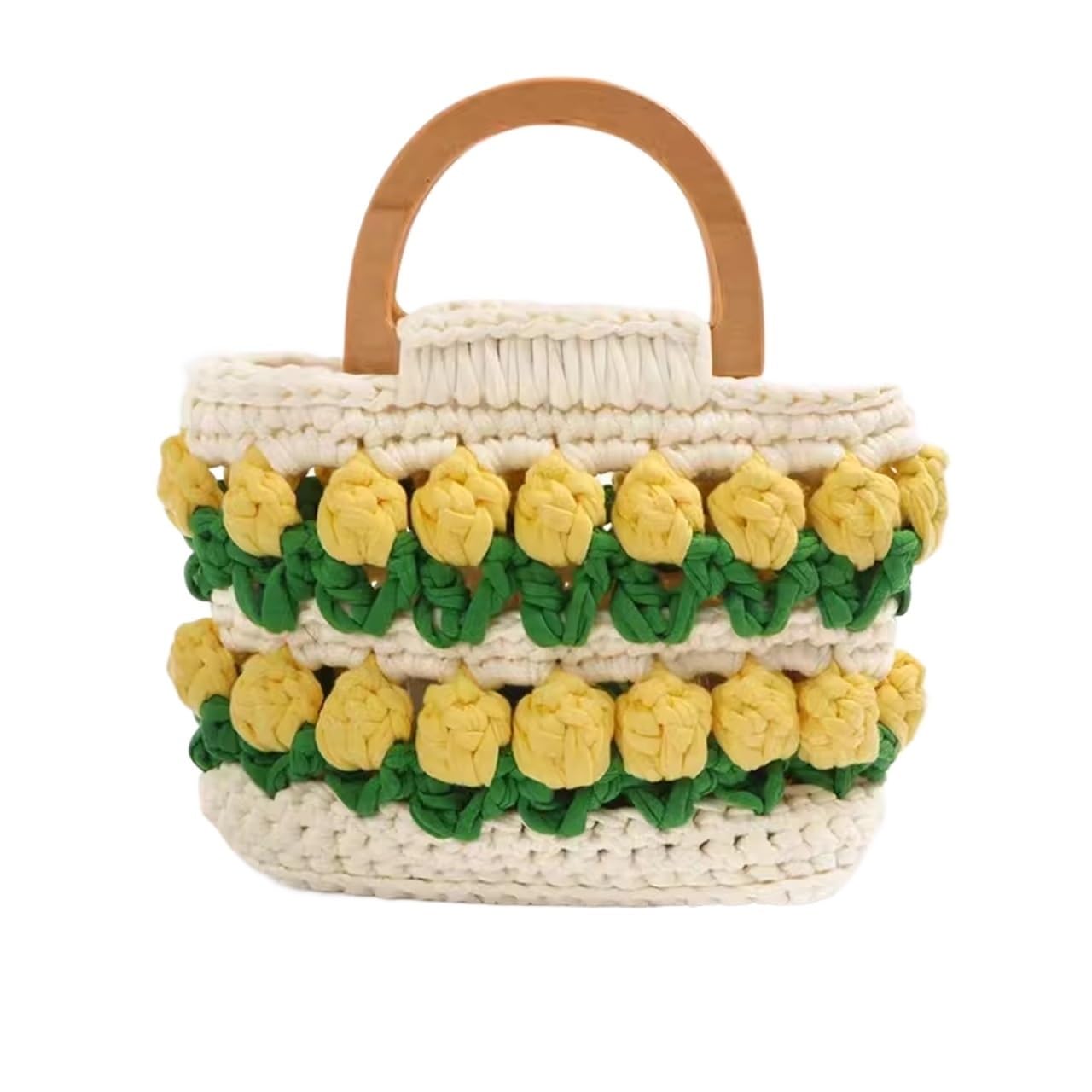 Sac de matériel de tricot fait à la main pour créer un sac à main d'exception