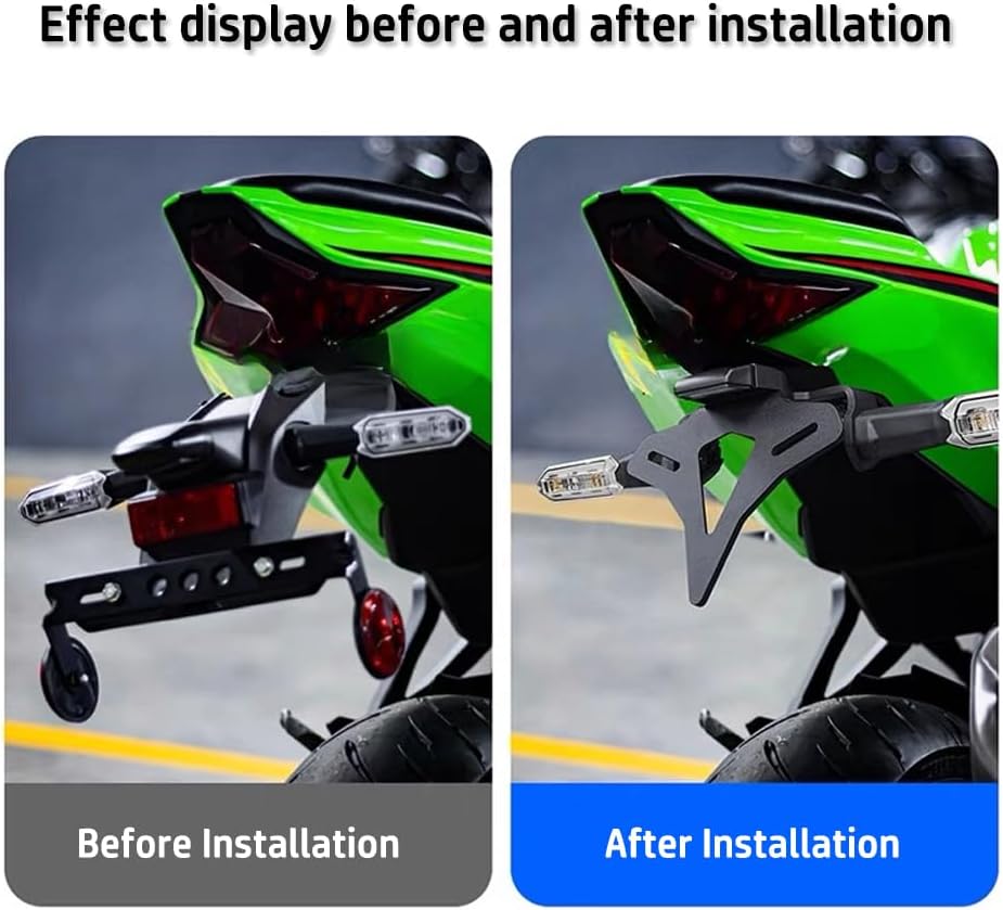 ナンバープレート ブラケット 用 カワサキ 用 【RV車】 忍者 🎔 ZX-6R