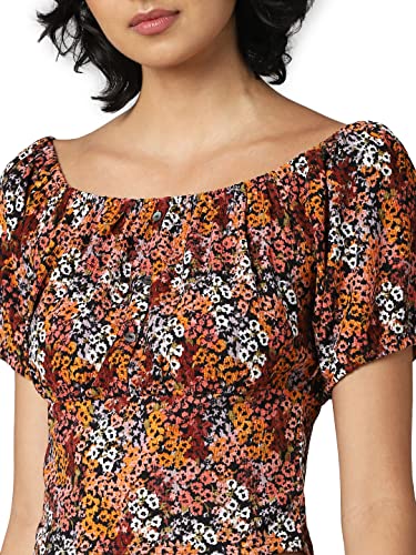 Image of ONLY Women's Polyester Printed Regular Fit T-Shirt