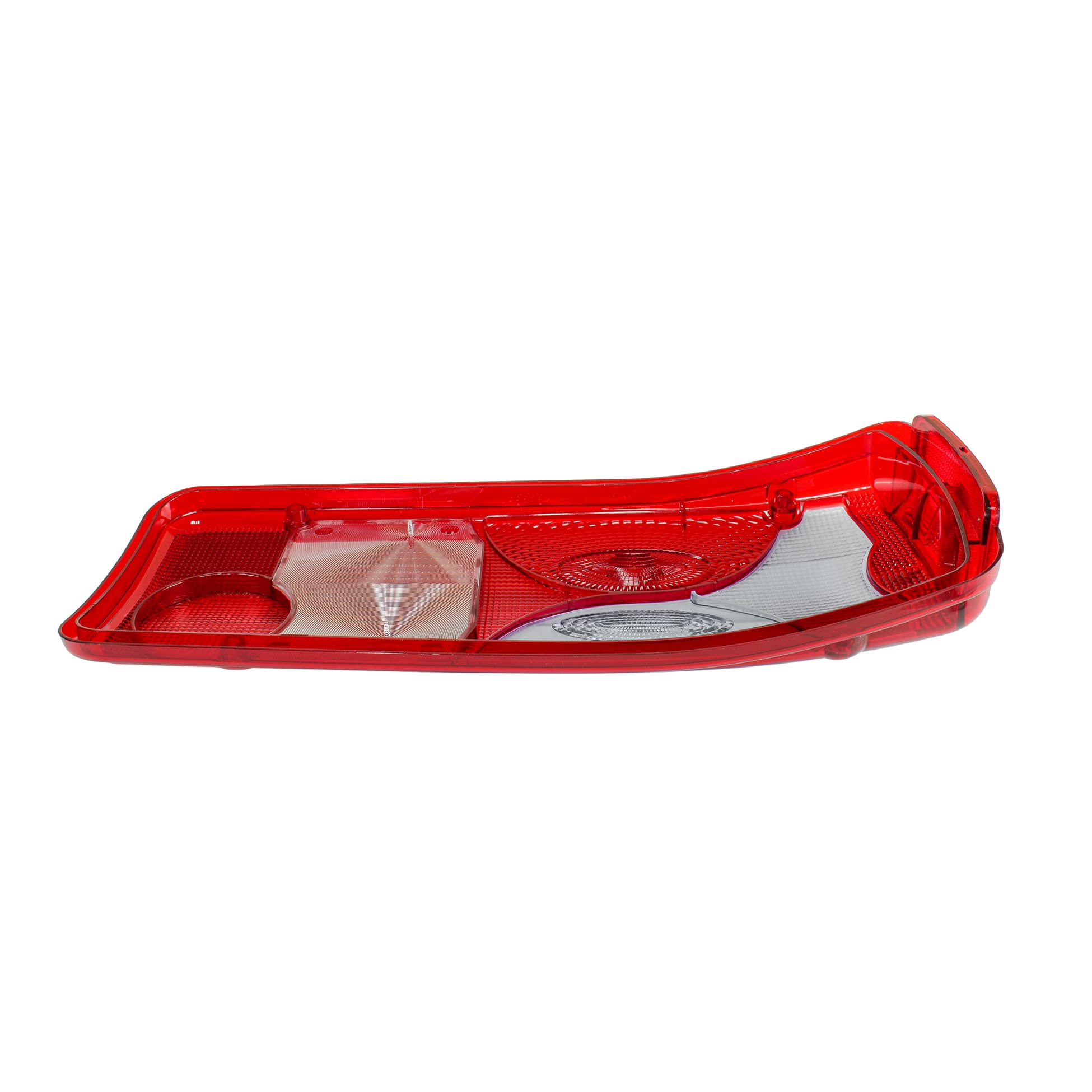 Generisch 2 lenti in vetro bianco, vetro di ricambio per fanale posteriore sinistro/destro per camion/Scania/Crafter/Sprinter/MAN - Vetro per fanale posteriore con marcatura CE - Rosso/Bianco