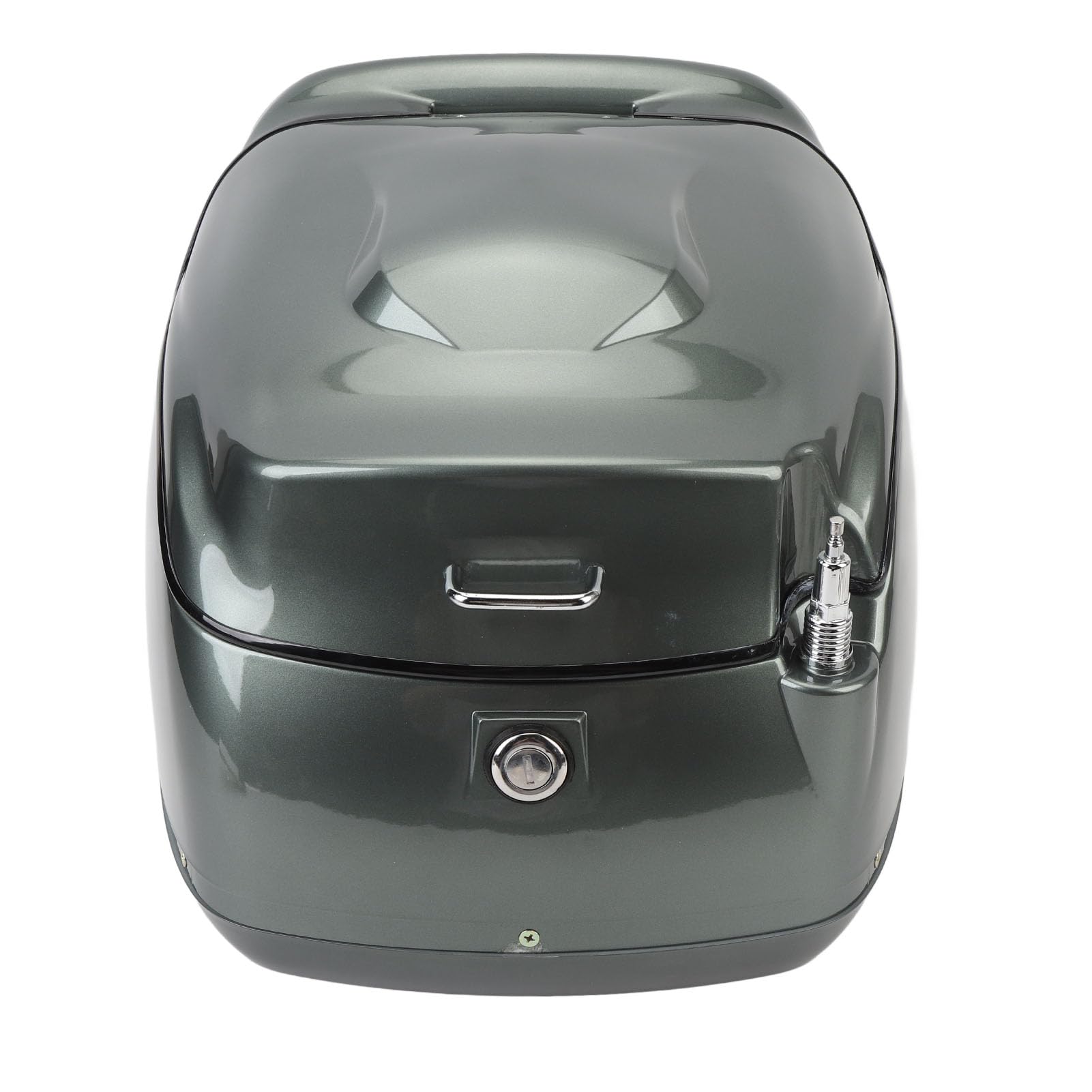 38-Liter-Motorrad-Topbox, Retro wasserfester Motorradkoffer mit Schloss, universell passend für Roller und Motorräder, geräumiger Helm-Aufbewahrungskoffer (Von Farbe)