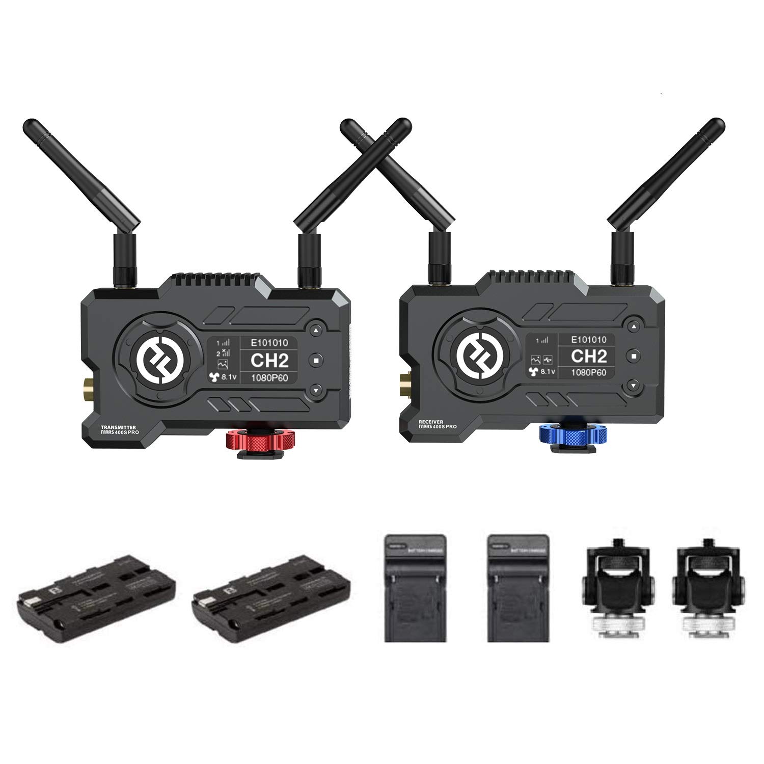 Hollyland Mars 400S Pro SDI/HDMI Wireless Video Transmission Systems,1080p 5G Wireless Video & Audio Transmission 400ft 80ms Latency APP Support Android & iOS (Receiver+Transmitter)