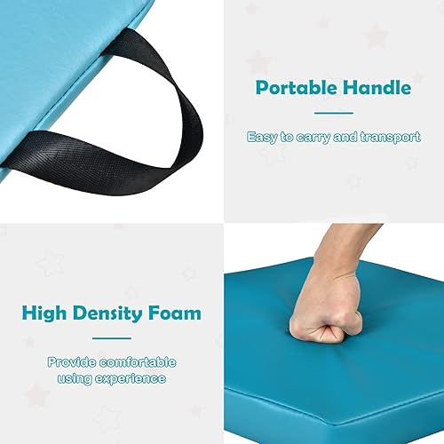 Miniatura 4 de Costzon 6 cojines de suelo para niños de 15 pulgadas, 2 pulgadas de grosor, impermeable, para guardería, preescolar, cojín de espuma hexagonal con