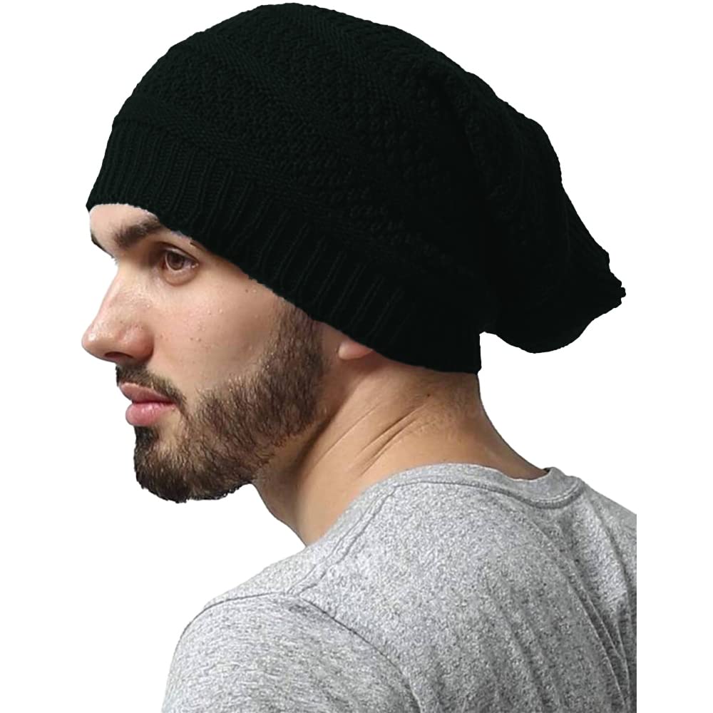 Diversify Men’s Winter Woolen Beanie Cap with Fur Inside (Pack of 1)