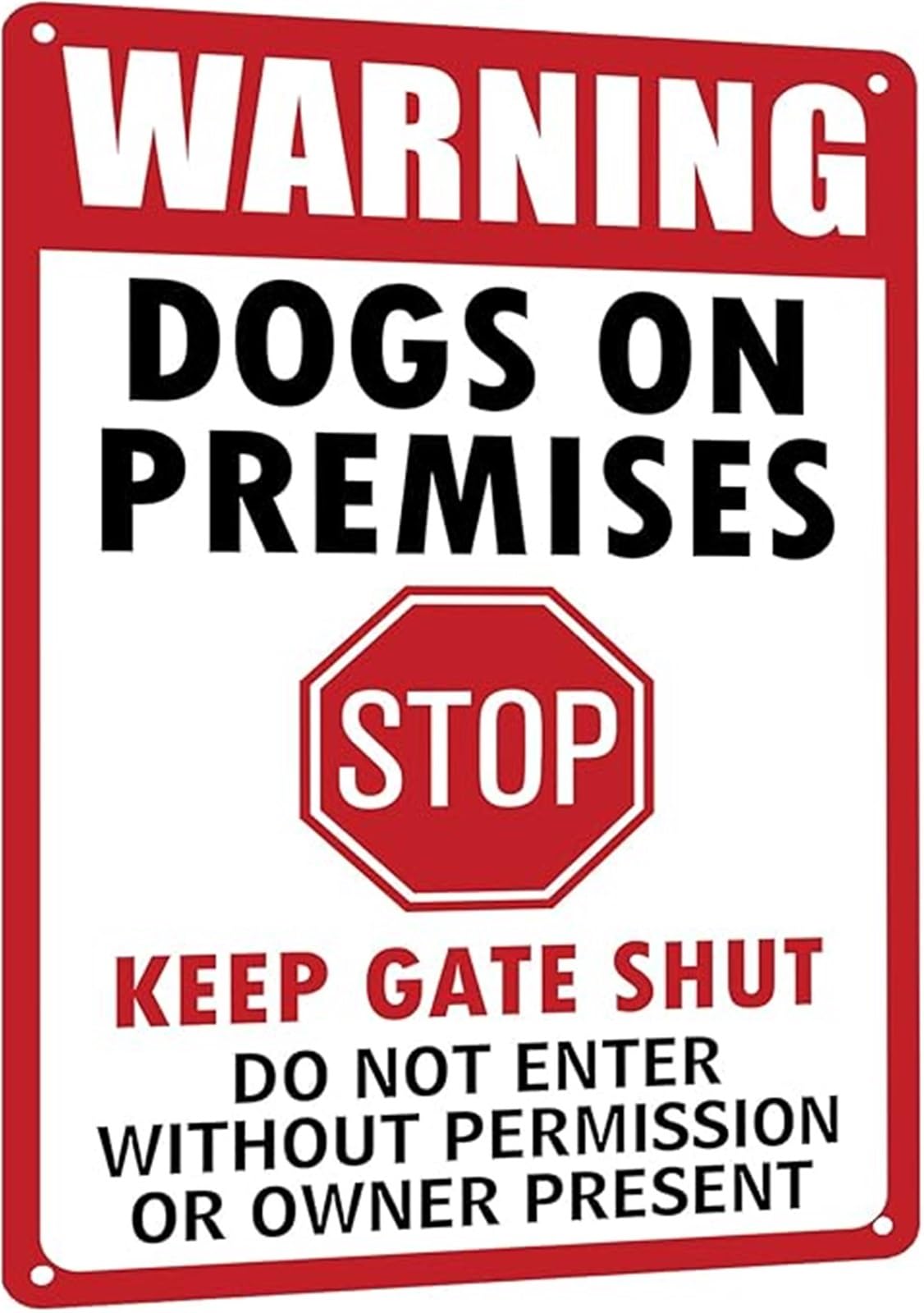 NWPNLXEA Private Property Do Not Enter Aluminum Sign Security Sign for Gate or Driveway 8 X 12 in