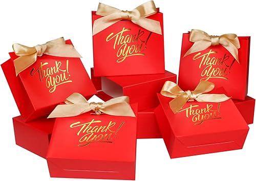 KPOSIYA Bolsas de Regalo Pequeñas, Paquete de 50 Bolsas Pequeñas de Agradecimiento 4.5x1.8x3.9 Pulgadas Bolsa de Favor de Fiesta Caja de Dulces de