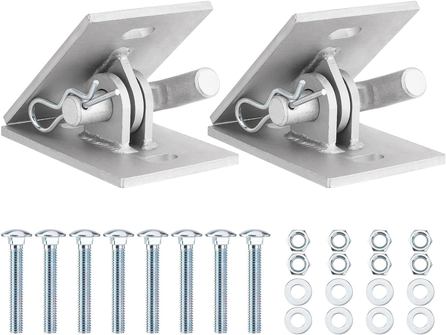Floating Dock Hinges Kit, Pack of 2 Floating Dock Hinges Hardware, Connect Ramp to Floating Dock(Included Mounting Bolts)